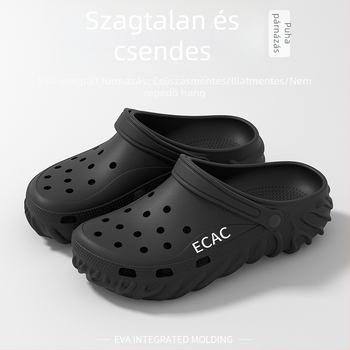 Zárt orrú szandálok, Uniszex, EVA felső és talp, csúszásmentes, 2–3 cm talpvastagság, Baotou stílus