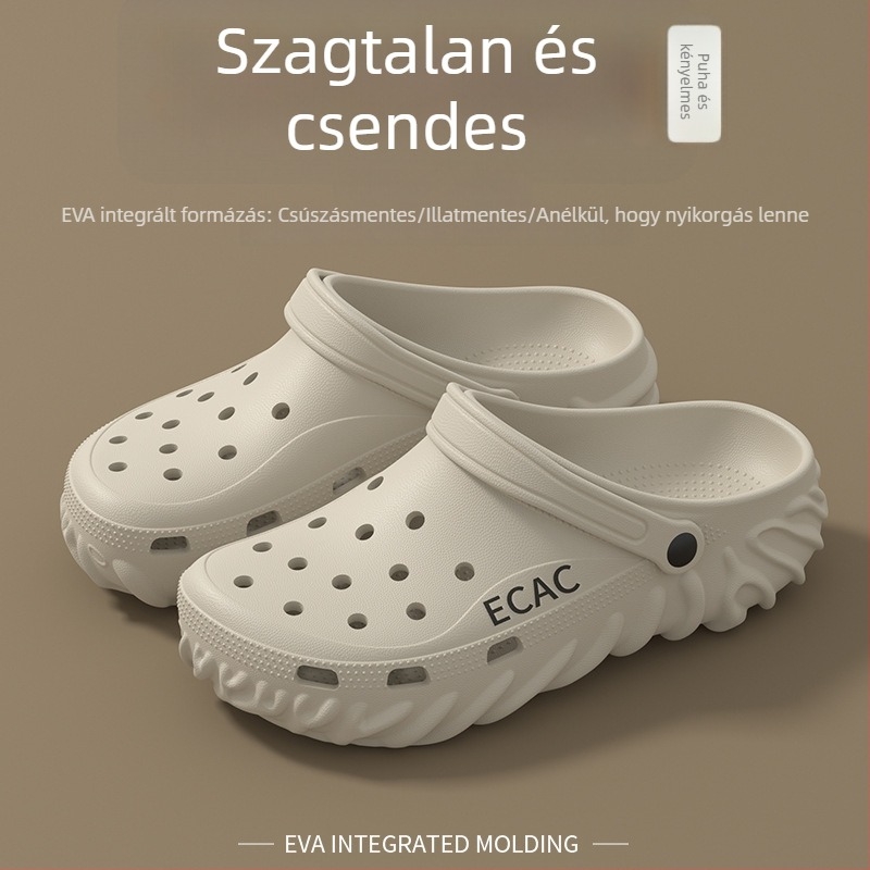 Zárt orrú szandálok, Uniszex, EVA felső és talp, csúszásmentes, 2–3 cm talpvastagság, Baotou stílus