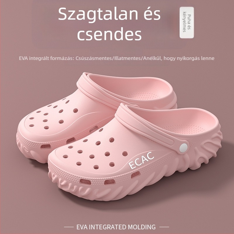 Zárt orrú szandálok, Uniszex, EVA felső és talp, csúszásmentes, 2–3 cm talpvastagság, Baotou stílus