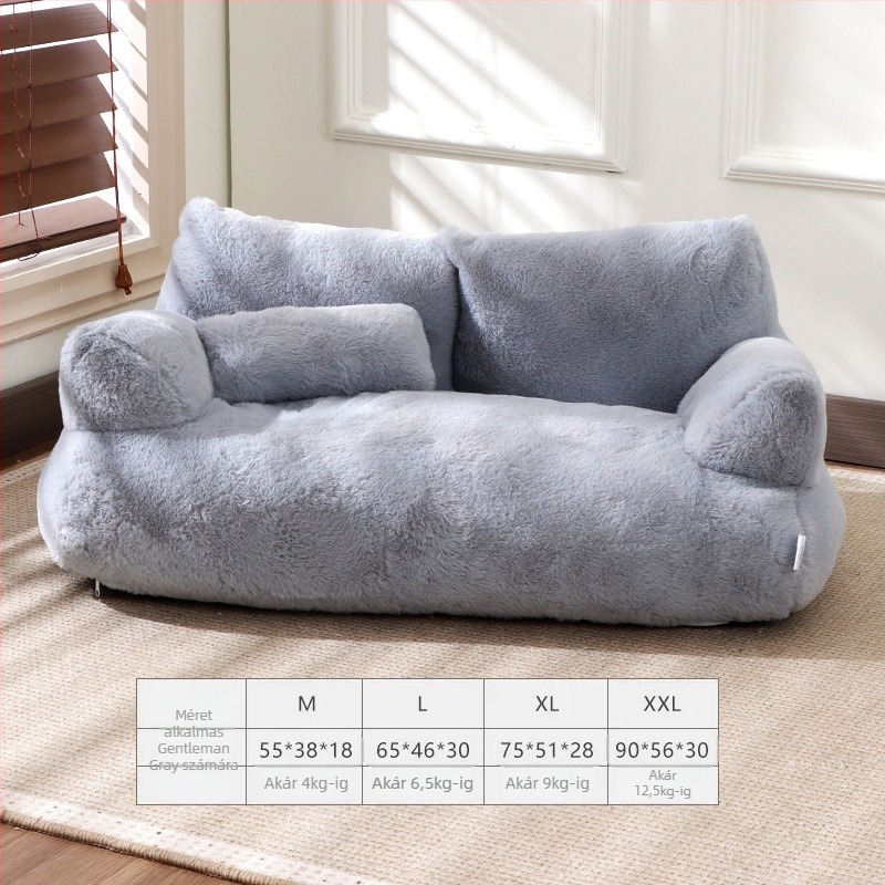 Nagyméretű macskafészek minden évszakra, levehető és mosható matraccal