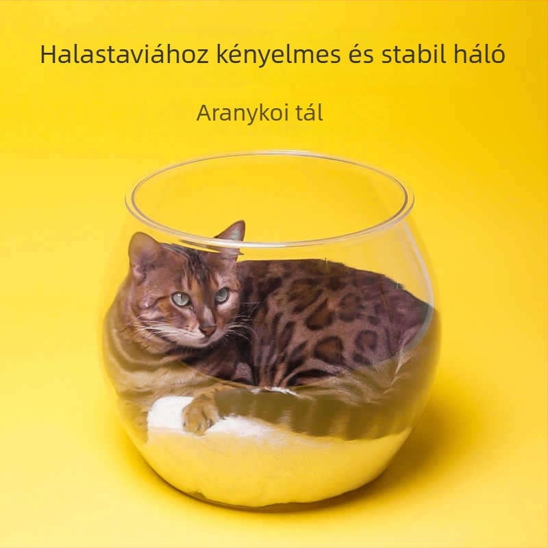 PET macskafészek — átlátszó kapszulás kialakítás, tágas belső tér, félzárt és lélegző, minden évszakhoz alkalmas, könnyen karbantartható