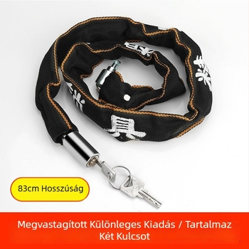 Hordozható kerékpár láncos zár, anti-lopás, kombinációs zár