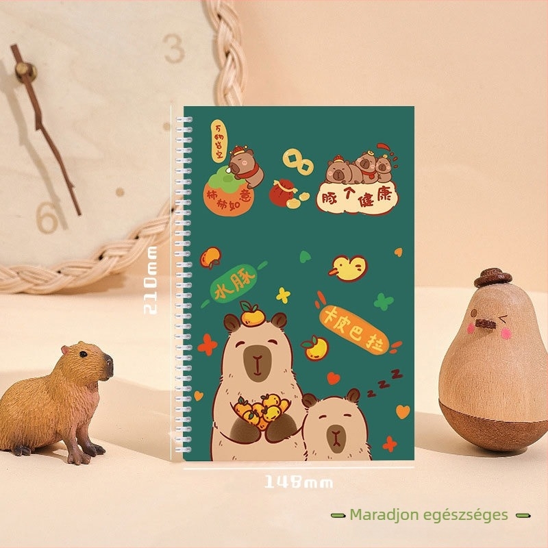 Szabadlapos notesz, 120 g/m² papír, cellulóz alapú, japán-koreai aranyos stílus