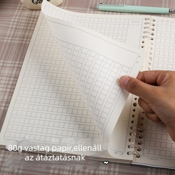 Munkafüzet Cute little year, leválasztható lapokkal, dupla offset papír, 80 g papír