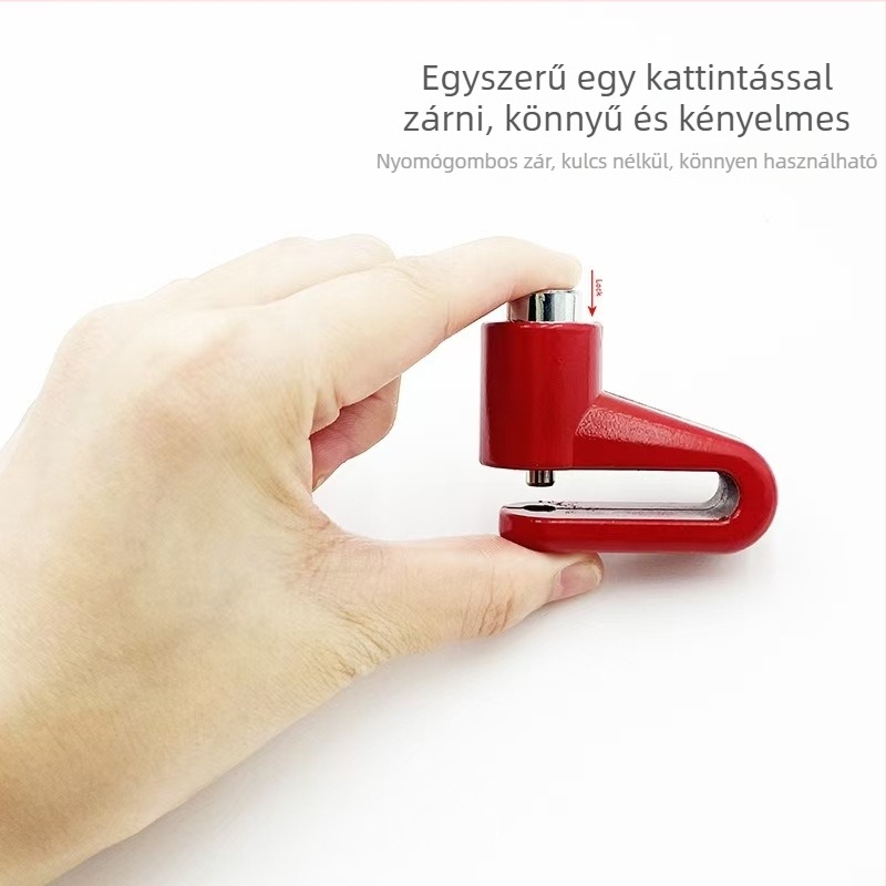 Tárcsafék-zár — YDL301, ötvözet test, 65 g, hordozható, kerékpárokhoz, motorkerékpárokhoz és elektromos járművekhez, modern minimalist dizájn