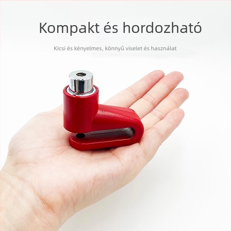 Tárcsafék-zár — YDL301, ötvözet test, 65 g, hordozható, kerékpárokhoz, motorkerékpárokhoz és elektromos járművekhez, modern minimalist dizájn
