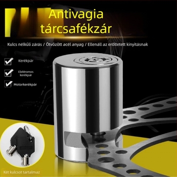Rozsdamentes acél tárcsafék-zár elektromos kerékpárokhoz, motorkerékpárokhoz és hegyi kerékpárokhoz