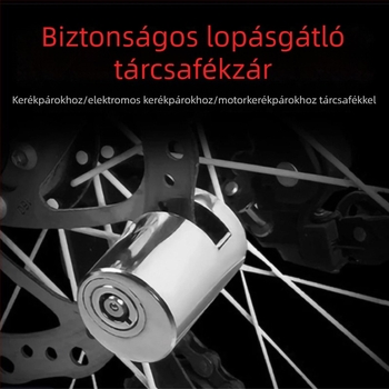 Rozsdamentes acél tárcsafék-zár elektromos kerékpárokhoz, motorkerékpárokhoz és hegyi kerékpárokhoz
