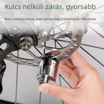 Rozsdamentes acél tárcsafék-zár elektromos kerékpárokhoz, motorkerékpárokhoz és hegyi kerékpárokhoz