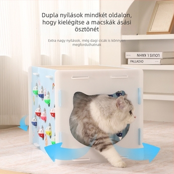 MAIZAI macskafészek - karmok élezésére, pihenésre és játékra; műanyag