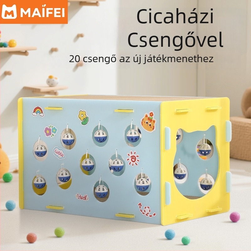 MAIZAI macskafészek - karmok élezésére, pihenésre és játékra; műanyag