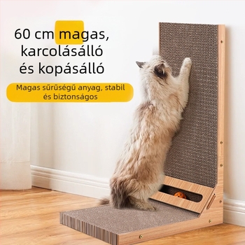 L alakú függőleges macska karmázó deszka, kopásálló és szálhullásmentes, kanapévédelem