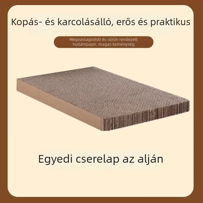 L alakú függőleges macska karmázó deszka, kopásálló és szálhullásmentes, kanapévédelem