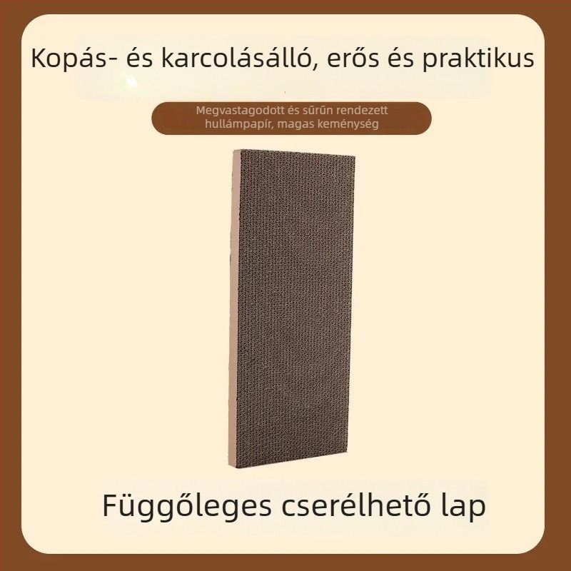 L alakú függőleges macska karmázó deszka, kopásálló és szálhullásmentes, kanapévédelem
