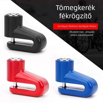 Tárcsás zár hegyi kerékpárokhoz és motorkerékpárokhoz – lopás elleni, fém test, uniszex, testreszabható feldolgozás, Sanmen Ait márka