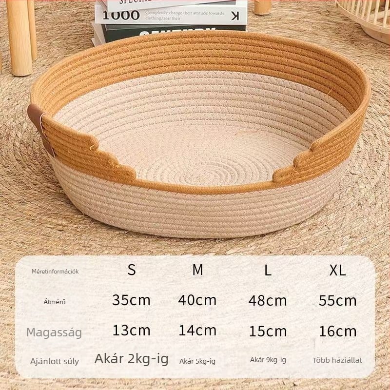 Macskafészek pamutszálból — egész éves használatra, macskáknak, melegen tartja, eredet: Shandong