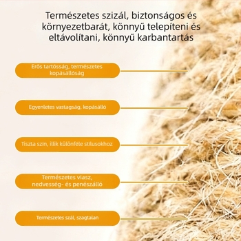 Macska karmoló sisal falra szerelhető tábla, vertikálisan lógó golyó, talpcsiszoló párna — HW-073333, Márka HAWoo/Hawor, Anyag: sisal