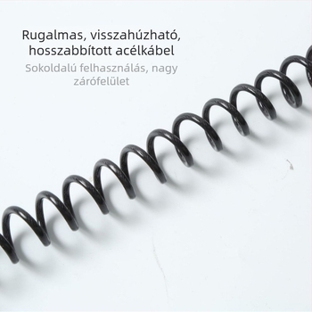 Hordozható sisakzár kerékpárhoz és elektromos járművekhez – kombinációs zár