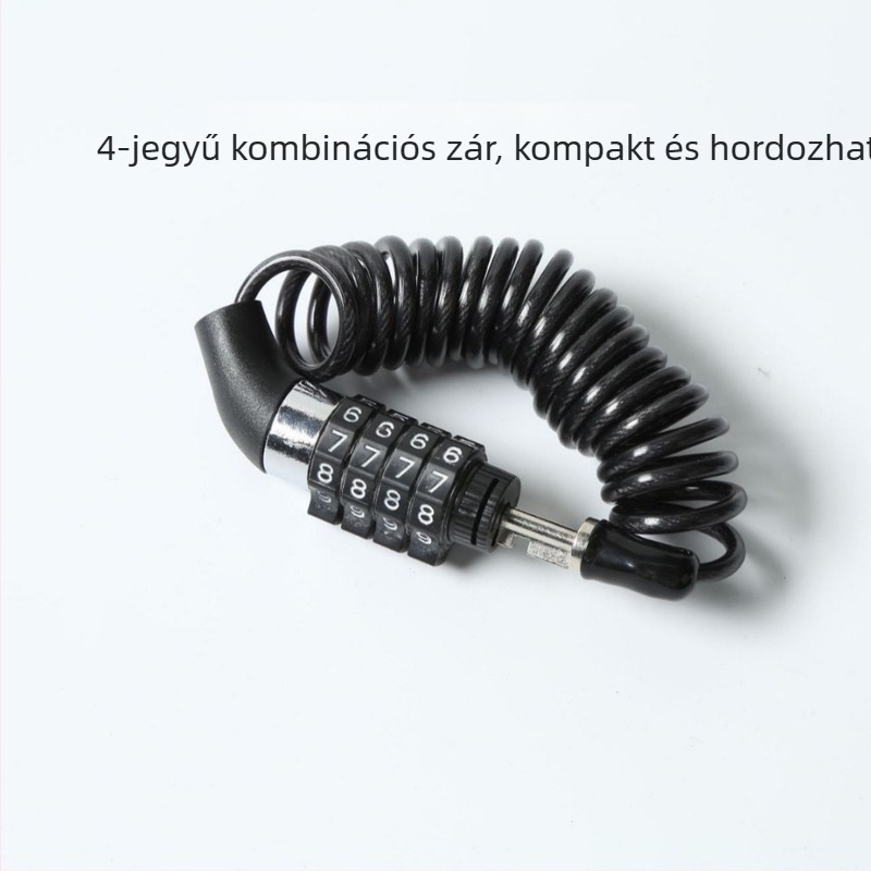 Hordozható sisakzár kerékpárhoz és elektromos járművekhez – kombinációs zár