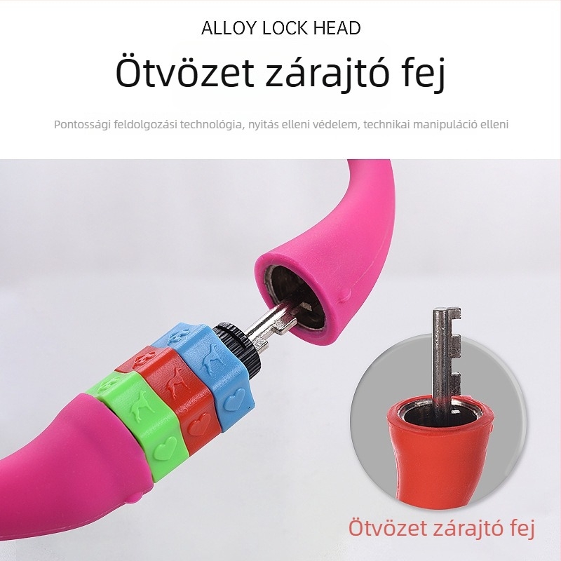 Silikon jelszavas zár gyermekek kerékpárjához, panda alakú, modell TYT122, márka mayate