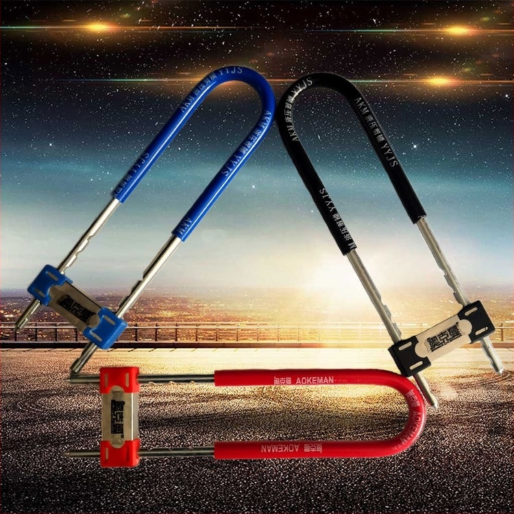 Oakman 1186 U-zár, magas minőségű acélból üvegajtókhoz, motorkerékpárokhoz és elektromos autókhoz