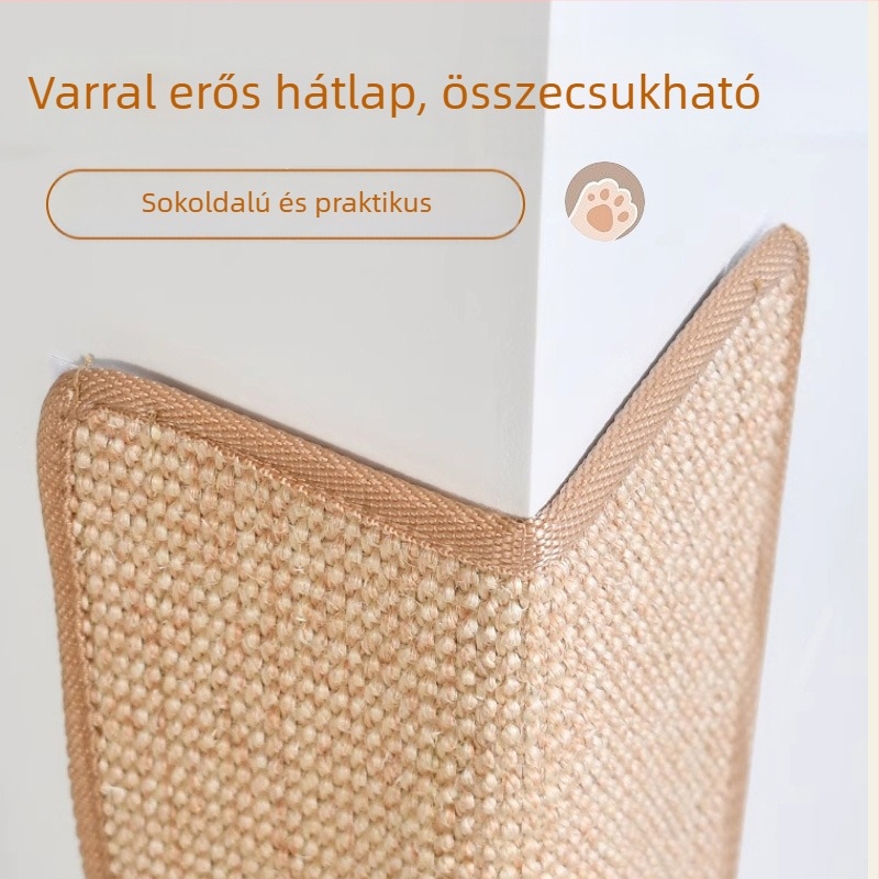 Macska karmoló deszka függőleges sisalból – kopásálló, védi a kanapét, egyszerű stílus, Blue Pet