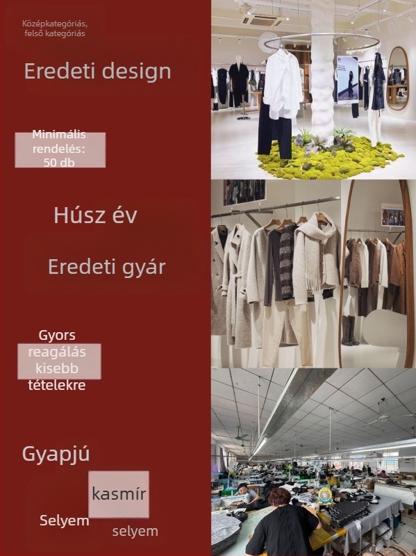 PU bőrből készült kabát, batwing szabás, polo gallér, cipzáras zárás, reguláris hossz 50–65 cm