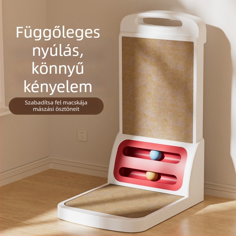 Levehető macska karmolódeszka, L-formájú, kopásálló, nem hullik, PP anyag