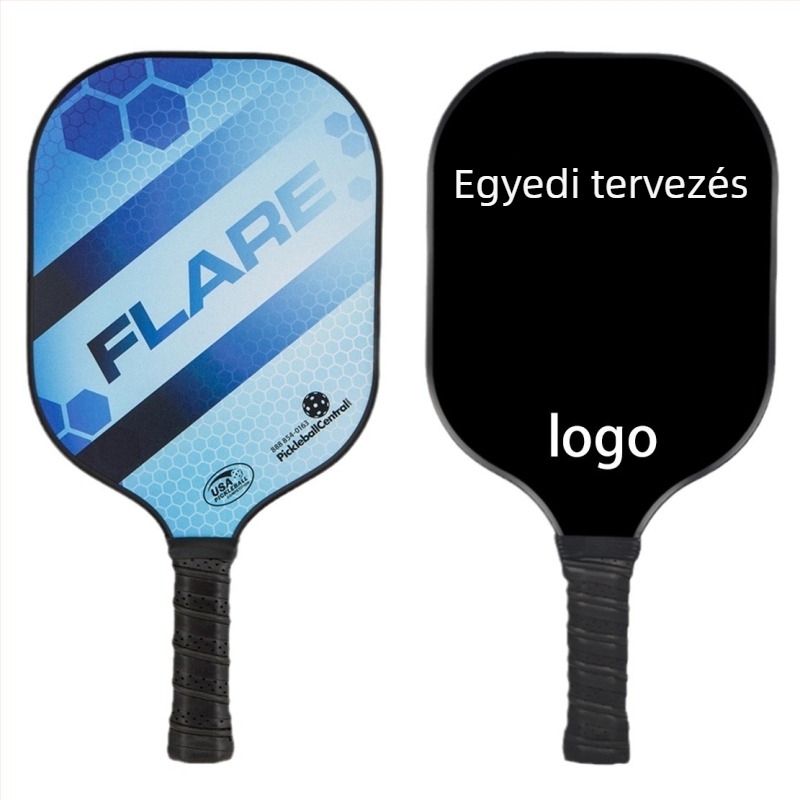 Pickleball ütő szénszálas kerettel, súly 95–100 g, fogantyú vastagsága G5, ütőtípus: oldalsó ütés, kezdőknek és középhaladóknak.