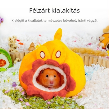 Hörcsög pamutfészek, pamutgolyó és meleg rejtek télre