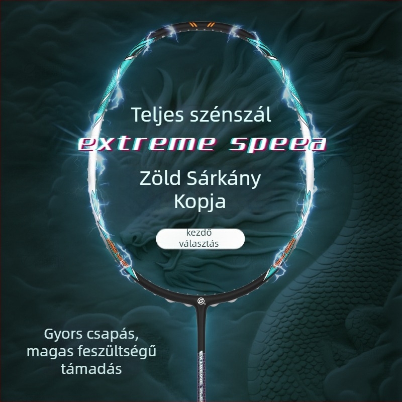 Global Wind tollaslabda ütő – szénszálas váz, 75–79 g, markolat G5, közepes merevségű tengely, egyenes típus