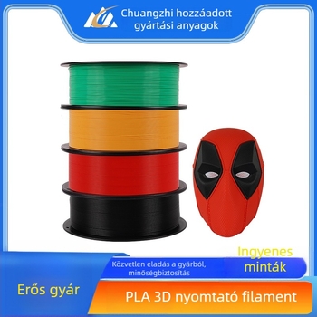 CZ PLA filament 3D nyomtatáshoz, 1,2 kg, 300 m hossz, PLA anyag, alkalmas 3D nyomtatókhoz