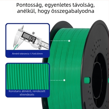 CZ PLA filament 3D nyomtatáshoz, 1,2 kg, 300 m hossz, PLA anyag, alkalmas 3D nyomtatókhoz