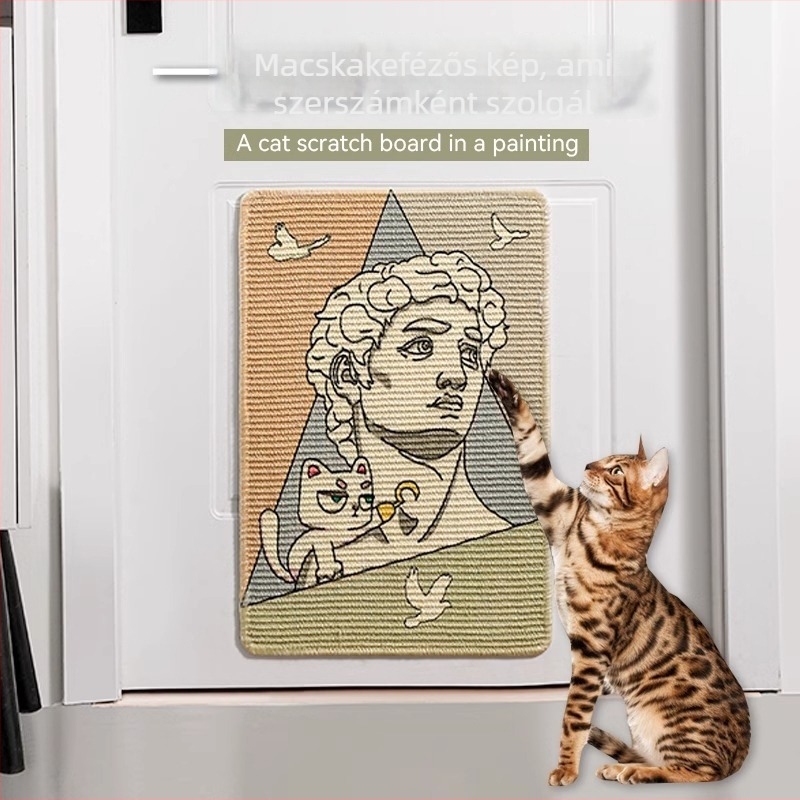 Cat Butler Szizál Kaparó Pad — Falra Szerelhető Kaparó Deszka Kanapé Védelemhez, Kopásálló, Cuki Stílus