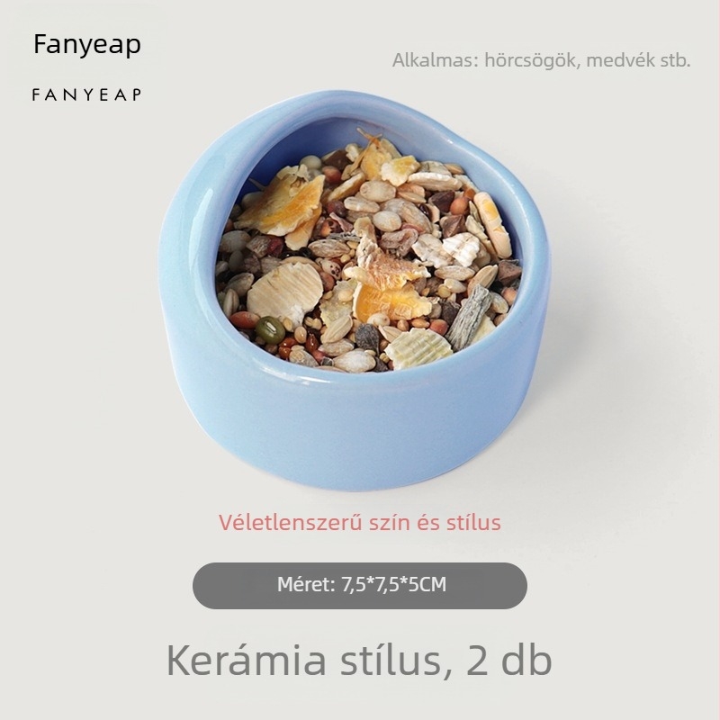 Kerámia hörcsög etetőtál, anti-tipp funkcióval, modell A135, márka Panyi