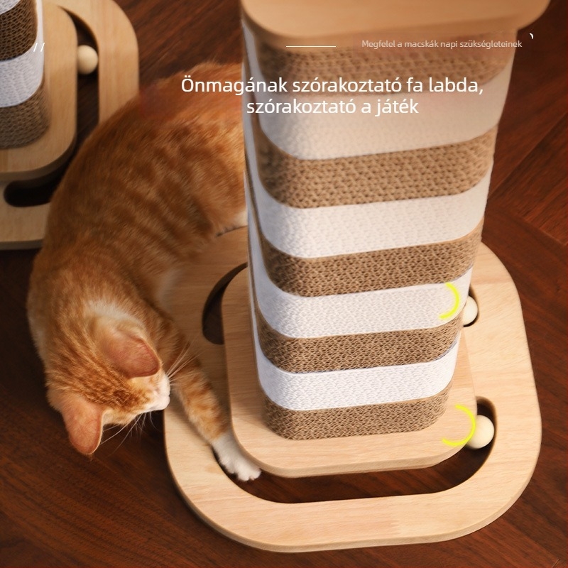 Macska karmoló tábla hullámkartonból, kopásálló, vastított mag, japán stílusú, Meow xianer, 1 db
