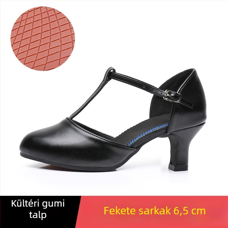 Latin tánc cipők, felső része műbőr, gumitalp, lélegző, könnyű és kopásálló.