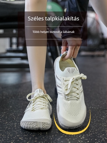 Golen shark széles talpú beltéri és kültéri fitneszcipő, csúszásmentes puha talppal, uniszex, erőnléti edzéshez, guggoláshoz és felhúzáshoz, barefoot tapadás