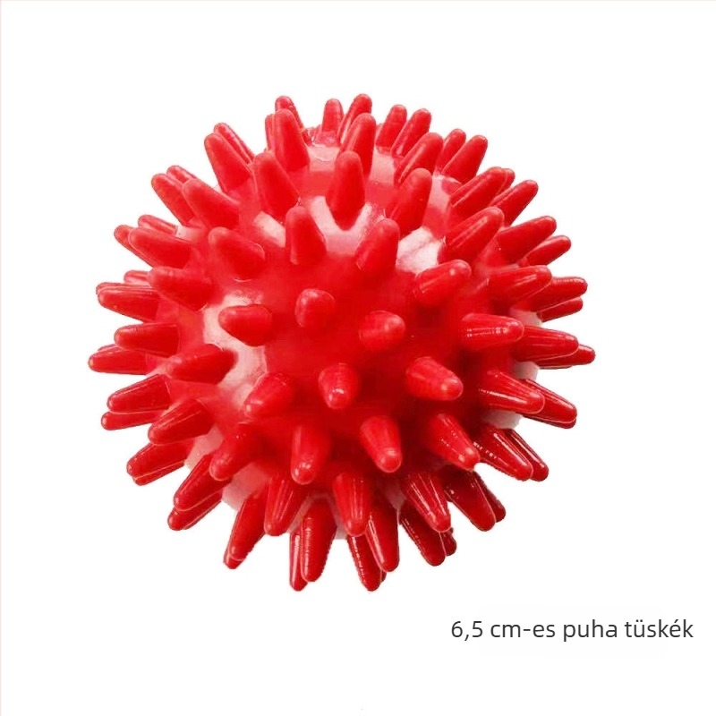 6,5 cm puha tüskés masszázsgolyó, szenzoros tüskés golyó, kéz fogásának rehabilitációs golyója, fascia golyó, jóga golyó, fitnesz golyó, tüskés gömb