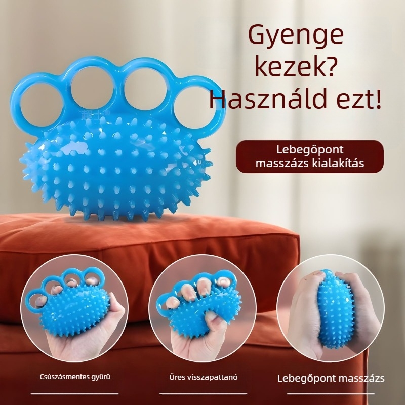 Max Gripper ujj-erő edző golyó TPR anyagból, elastikus feszítő és tüskés golyó rehabilitációhoz és a markolat erősítéséhez