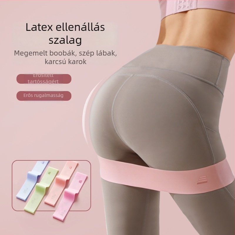 Silikonból készült edzésellenállás-szalag – csúszásmentes rugalmas gyűrűk a csípő edzéséhez, jóga és erőnléti edzéshez