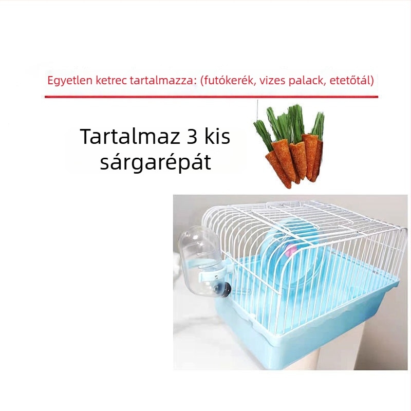 Fából készült, téglalap alakú ketrec hörcsögök és guineai malacok számára, átlátszó panelekkel, hordozható és jól szellőző