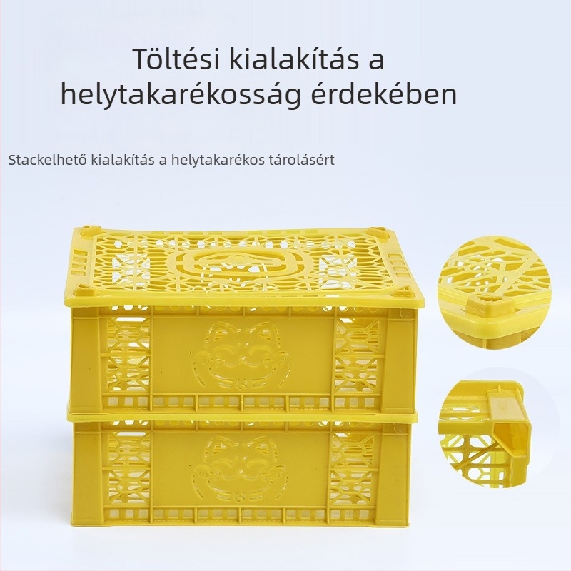 Egyszer használatos műanyag gyümölcsös kosár, PP anyag, teherbírás 3 kg, falvastagság 1.8–2.3 mm, injektálással öntött
