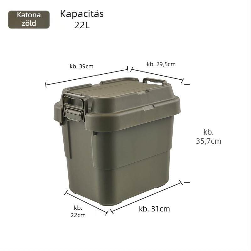 Autó tároló doboz, hordozható, többfunkciós rendező, felnyitható fedéllel