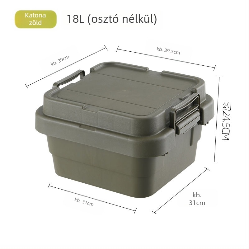 Autó tároló doboz, hordozható, többfunkciós rendező, felnyitható fedéllel