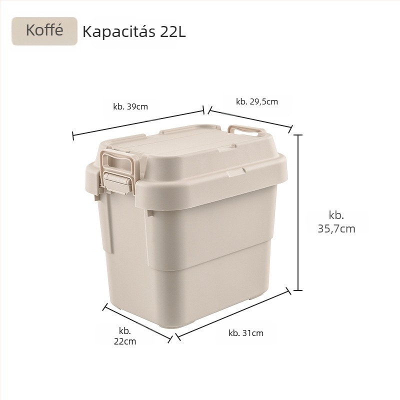 Autó tároló doboz, hordozható, többfunkciós rendező, felnyitható fedéllel