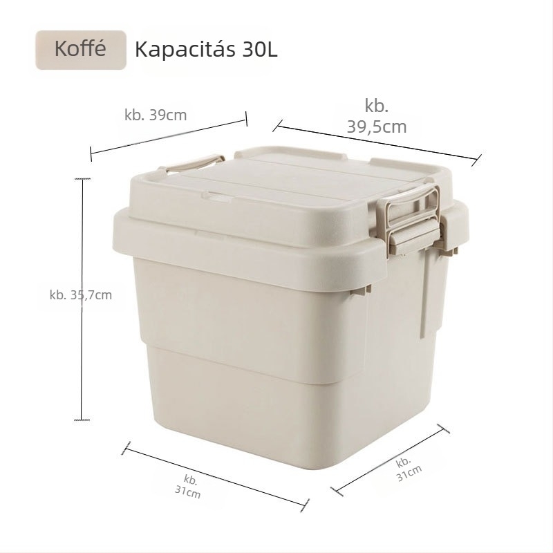 Autó tároló doboz, hordozható, többfunkciós rendező, felnyitható fedéllel