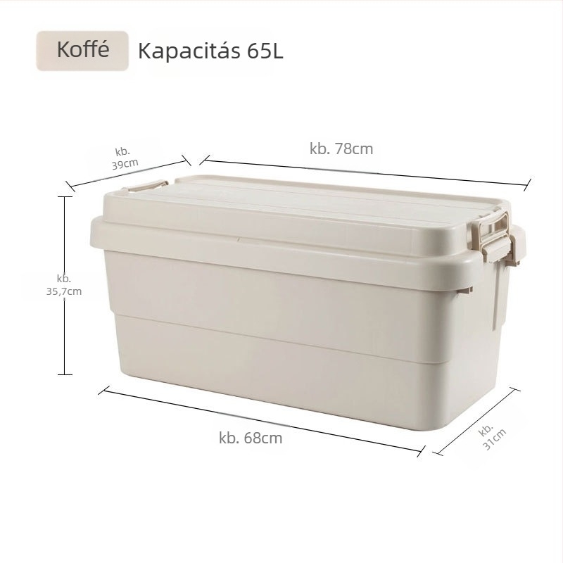 Autó tároló doboz, hordozható, többfunkciós rendező, felnyitható fedéllel