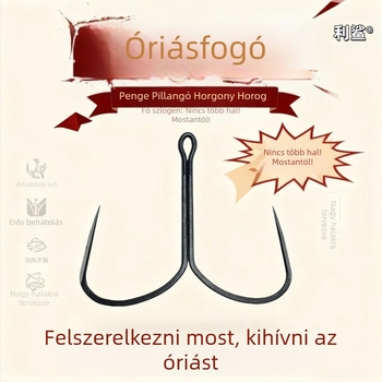 Sharp Shark Megerősített verzió: horog horgos lapos pengével és hosszú nyele, No. 16