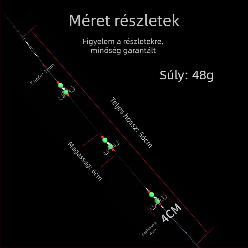 Nyolc horoggal világító tintahal- és poliphorog készlet